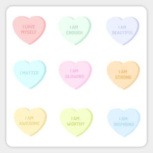 Self Love Heart Candy Magnet